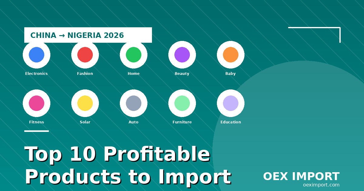 Top 10 Profitable Products to Import from China to Nigeria in 2026